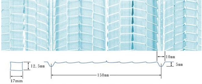 Diamond Opening Ribbed Lath